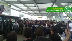 Metropolitano: confusión por cambio de filas en Naranjal