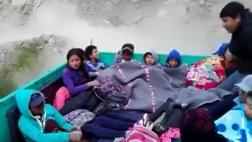 En estas precarias condiciones viajan alumnos de Huancavelica