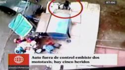 Puente Piedra: carro fuera de control chocó y dejó 5 heridos