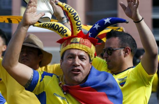 Ecuador vs. Estados Unidos: la fiesta de los hinchas en previa