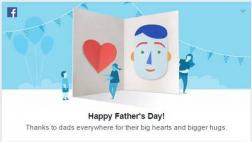 Facebook celebra el Día del Padre con una tarjeta virtual