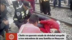 Ate: familia sobrevive tras ser embestida por chofer ebrio