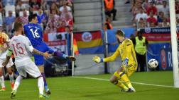 Croacia marcó un golazo de taco a España y rompió su invicto