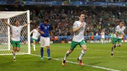 Irlanda venció 1-0 a Italia y clasificó a octavos de Eurocopa