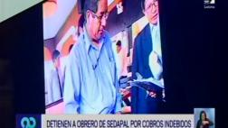 SJL: obrero de Sedapal fue sorprendido cuando cobraba coima