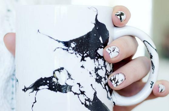 DIY: Aprende a decorar con un efecto mármol usando esmaltes
