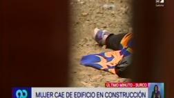 Surco: universitaria murió al caer de edificio en construcción