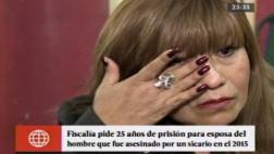 SJL: fiscalía pide 25 años para esposa de director asesinado