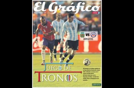 Argentina vs. Chile: portadas de los diarios de ambos países