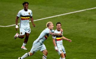 Bélgica a cuartos de final: goleó 4-0 a Hungría por Eurocopa