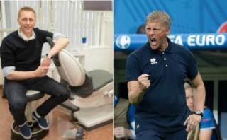 Eurocopa: Hallgrimsson, de dentista a entrenador de Islandia