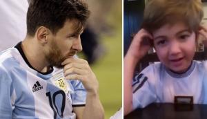 Niño le pide a Messi que no se vaya de la selección [VIDEO]
