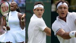 Wimbledon: Serena Williams, Del Potro y Mónaco ganaron