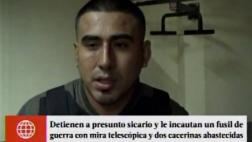 Cercado de Lima: cae presunto sicario con rifle de guerra