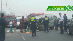 Costa Verde: autos chocaron a la altura de San Miguel