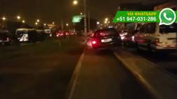 Los Olivos: mira cómo condujo este infractor por la ciclovía