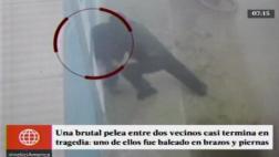 Lurín: pelea de vecinos frente a colegio deja un herido de bala