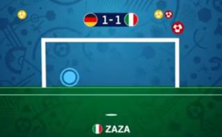 La tanda de penales del Alemania-Italia en versión animada