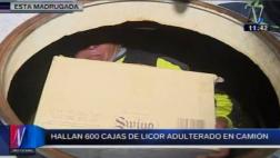 Incautan camión con más de 7 mil botellas de whisky y tequila