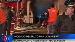 Magdalena: incendio consumió una lavandería esta madrugada