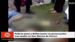 San Martín de Porres: ladrón murió tras ser baleado por policía