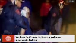 Comas: vecinos casi linchan a sujeto que intentó robar
