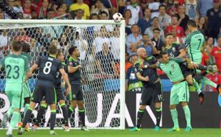 Cristiano Ronaldo marcó gol con impresionante remate de cabeza
