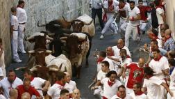 España: Cuatro heridos en el primer encierro de San Fermín