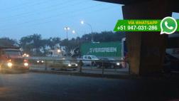 Un herido tras choque de trailer en la Panamericana Sur