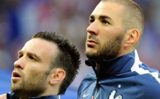 Benzema y Valbuena muestran su apoyo a Francia en la final
