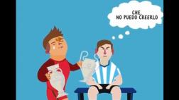 Cristiano Ronaldo luce sus copas ante Messi en divertido GIF