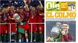 Portugal: "Olé" lamentó título luso en la Euro con esta portada