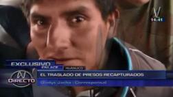 Mira las primeras imágenes de los reos recapturados en Huánuco