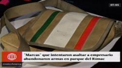 Balacera en el Rímac: ‘marcas’ abandonaron armas en su huida