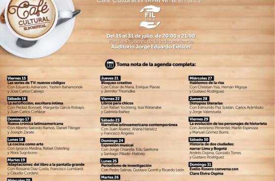 Café Cultural de El Dominical en la FIL Lima 2016