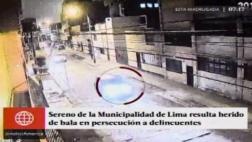 Cámara de seguridad capta balacera que dejó un sereno herido