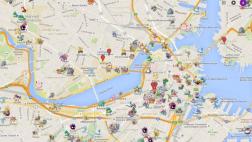 Crean mapa de todos los pokémons que puedes capturar en Boston