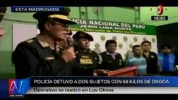 Los Olivos: caen dos por llevar 68 kilos de marihuana en tubos