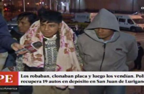 SJL: recuperan 19 autos robados con placas clonadas en car wash
