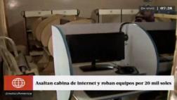 Carabayllo: en 30 min. robaron S/20 mil de cabina de internet