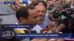 Gregorio Santos: "No tengo cómo pagar caución de S/100 mil"