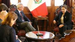 Luz Salgado recibió visita de vicepresidente de Unión Europea