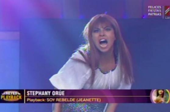 "Los Reyes del Playback": Stephanie y su elogiada presentación
