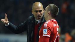 Ribéry y Guardiola se cruzan mensajes de amor-odio a distancia
