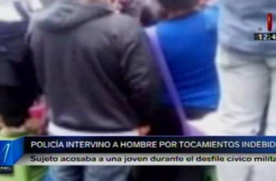 Lo intervinen por tocamientos indebidos durante Parada Militar