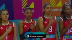 Selección peruana de vóley entonó el Himno Nacional 'a capela'