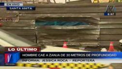 Taxista murió al caer con su auto a zanja de Línea 2 del metro
