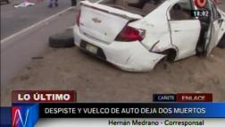Dos personas murieron cuando volvían a Lima tras feriado largo