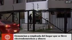 Lince: empleada del hogar robó artefactos por S/10 mil