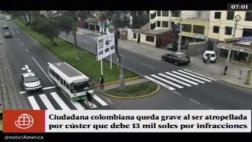 Surco: joven colombiana grave tras ser atropellada por ex Orión